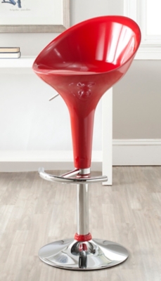 Neo Swivel Bar Stool, Red, large