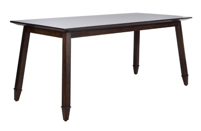 Carrie Walnut Rectangular Dining Table, Walnut, large