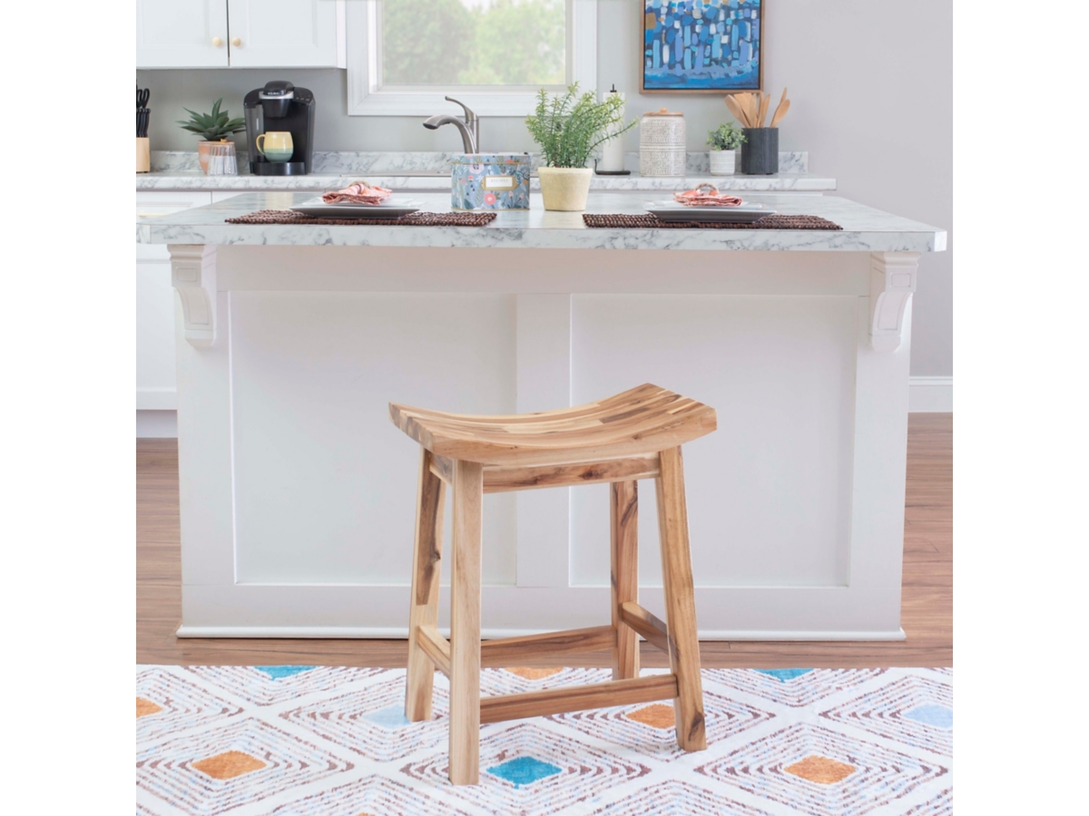 Acacia Saddle Counter Height Bar Stool Ashley