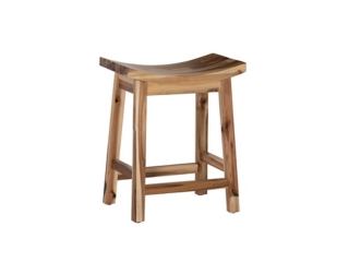 Acacia Saddle Counter Height Bar Stool
