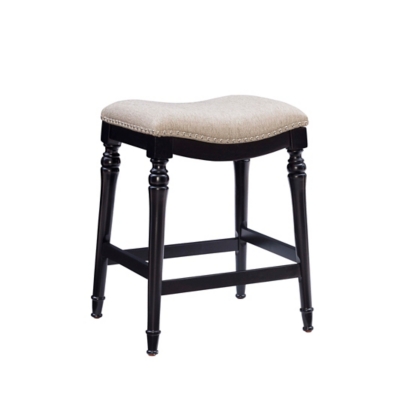 Powell Rubberwood Counter Height Bar Stool, , large
