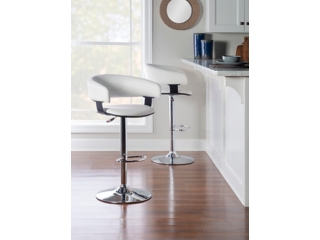 Chrome Barrel Adjustable Height Bar Stool