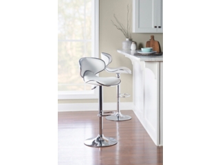 Chrome Adjustable Height Bar Stool