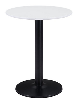 Zuo Modern Alto Bistro Table, White/Black, rollover