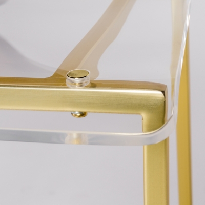 Acrylic bar discount stools gold legs