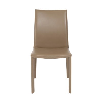 Euro Style Hasina Dining Chair in Taupe (Set of 2), Taupe, large