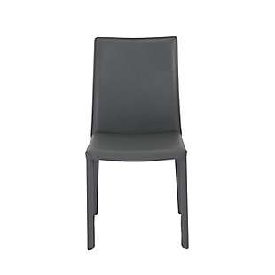 Euro Style Hasina Side Chair in Gray (Set of 2), Gray, large