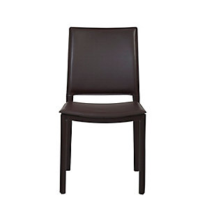 Completely skinned with leatherette, the Kate chair makes a statement. And the well-designed space where the back meets the seat gives this chair a timeless shape. It will look this good for generations.Fully upholstered hard leatherette chair | Oval legs | Solid steal upholstered with PVC material | Designed for your home
