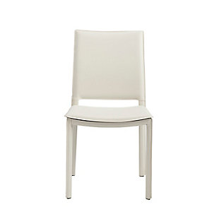 Completely skinned with leatherette, the Kate chair makes a statement. And the well-designed space where the back meets the seat gives this chair a timeless shape. It will look this good for generations.Fully upholstered hard leatherette chair | Oval legs | Solid steal upholstered with PVC material | Meant for residential use