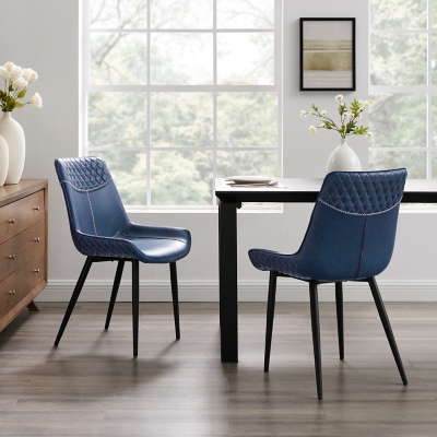 Linon Griffin Blue Dining Chairs, set of 2, , rollover