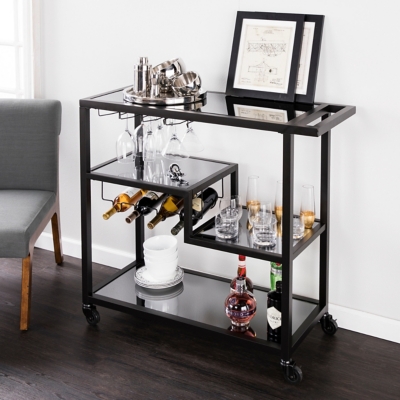 Holly & Martin Bar Cart, Black, large