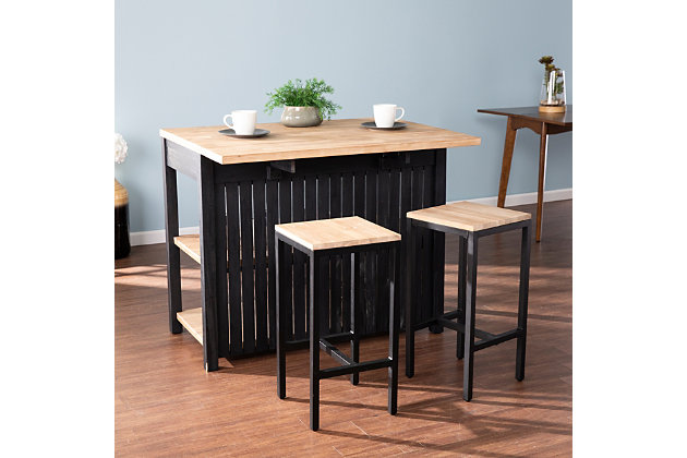 Mannuel Counter Height Bar Stool Set, Bar And Stool Set For Kitchen