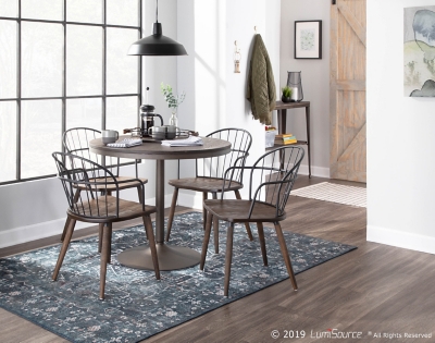 Dakota Dining Table, Antique/Espresso