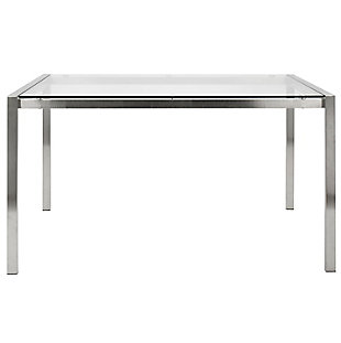 Fuji Dining Table, Clear, large