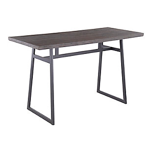 Geo Counter Height Dining Table, Black/Brown, large