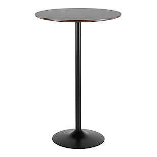 Pebble Adjustable Height Table, Black/Espresso, large