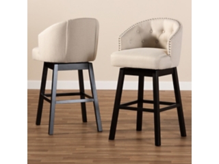 Baxton Studio Theron Bar Stool (Set of 2)