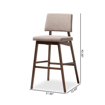 Baxton studio 2025 colton bar stool