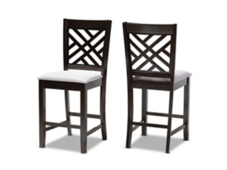Baxton Studio Caron Counter Height Bar Stool (Set of 2)