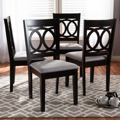 Baxton Studio Lenoir Dining Chairs Set of 4 Ashley