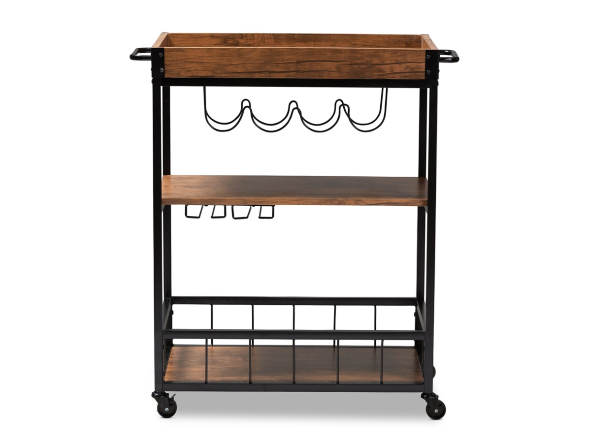 Baxton Studio Cerne Bar Cart Ashley