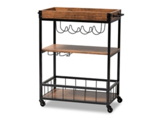 Baxton Studio Cerne Bar Cart