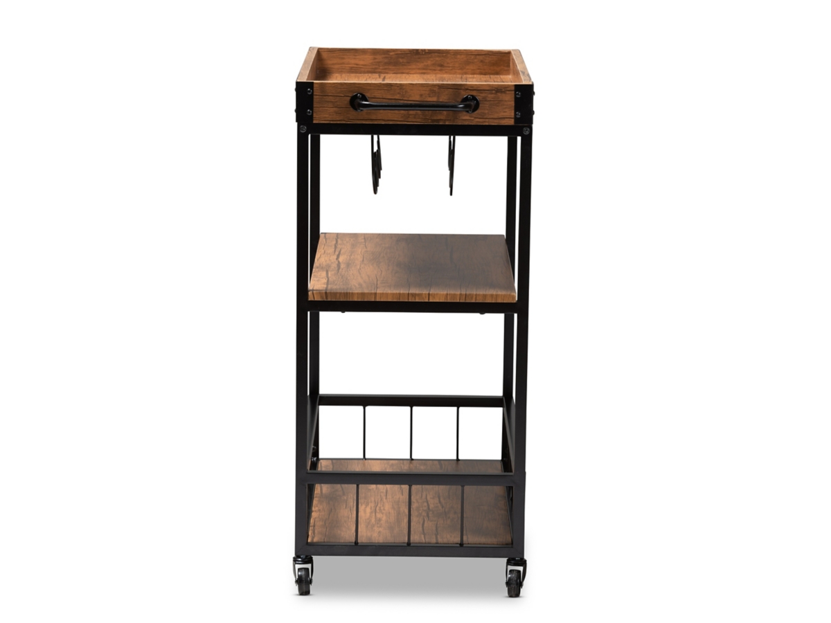 Baxton Studio Cerne Bar Cart Ashley