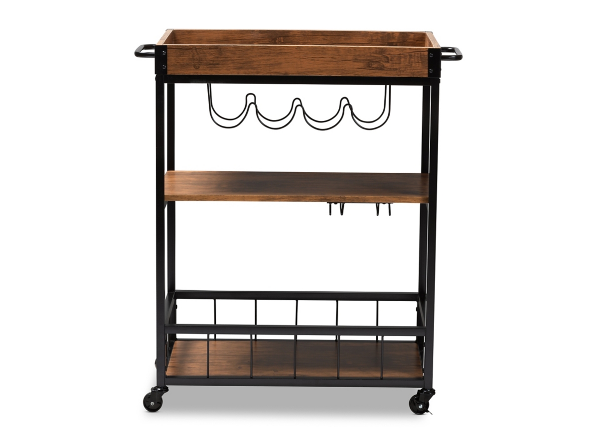 Baxton Studio Cerne Bar Cart Ashley