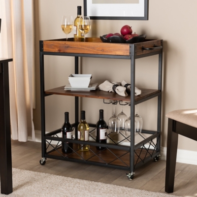 Baxton Studio Capri Bar Cart