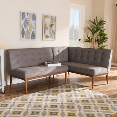 Baxton Studio 53 Arvid Sofa Bench, Gray