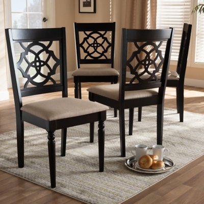 Baxton Studio Renaud Dining Chairs Set of 4 Ashley