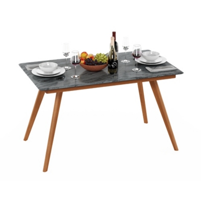 Redang Dining 4-Leg Rectangular Smart Top Table, Tripula, Gray, large