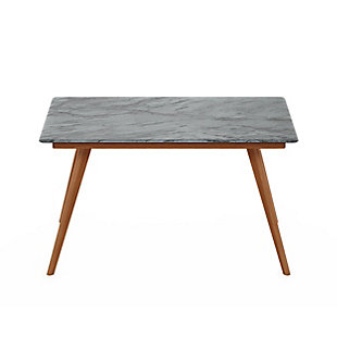Round out an indoor or outdoor living space with the Furinno Redang Series Smart Top Dining Table. Inspired by natural resources, it combines the beauty of wood with the earthy aesthetic of tripula marble for an easy elegance that simply works. Better yet, this wonderfully durable table (which is heat resistant up to 180 degrees Celsius, as well as water resistant and scratch resistant) is made for real life. Ideal for modern and mid-century inspired spaces, this indoor-outdoor table elevates the art of low-maintenance living.Simple and elegant design suitable for any modern setting | Made for indoor-outdoor use | Tripula marble-tone top; wood-tone legs | Made of engineered wood with rubberwood legs | Heat, water and scratch resistant | Assembly required