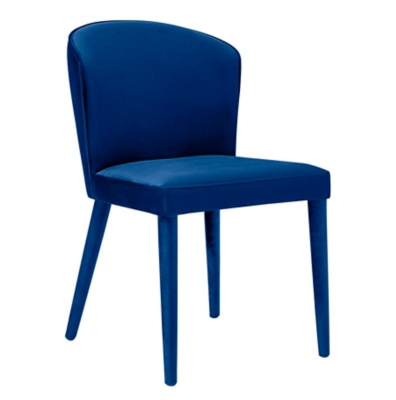 Metropolitan Metropolitan Navy Velvet Chair, Blue, large