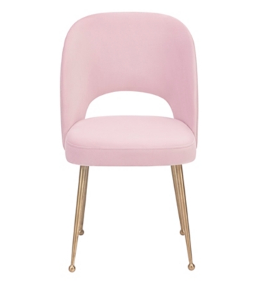 Lumisource Claire Task Chair with Pink Cushion