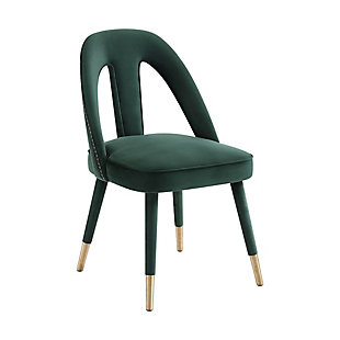 Petra Petra Forest Green Velvet Side Chair, Green, large