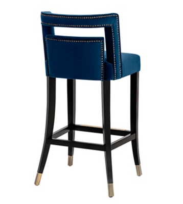 Hart navy velvet bar stool new arrivals