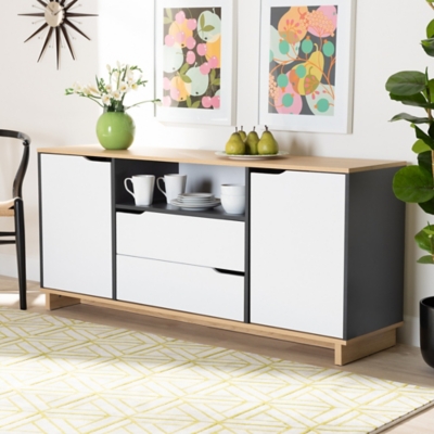 Reed Multicolor 2-Door Wood Dining Room Sideboard, , rollover