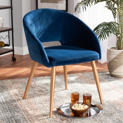 Baxton studio best sale velvet chair