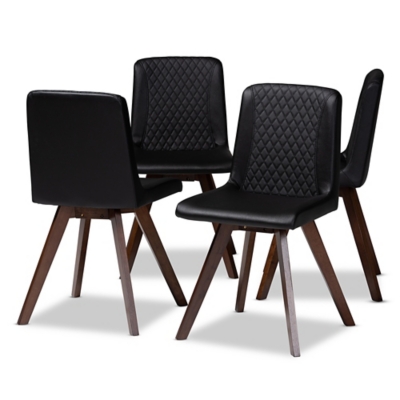 Baxton Studio Pernille Dining Chairs Set of 4 Ashley