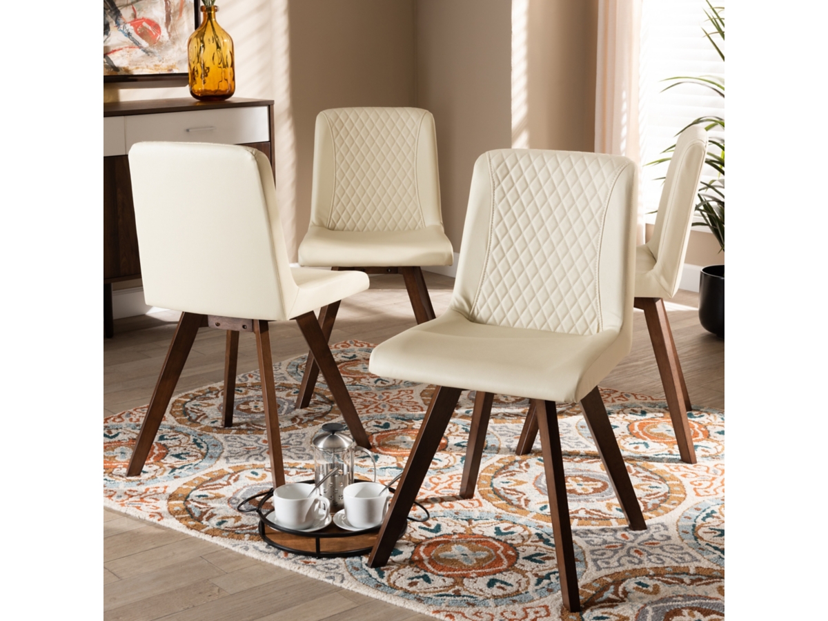 Baxton Studio Pernille Dining Chairs Set of 4