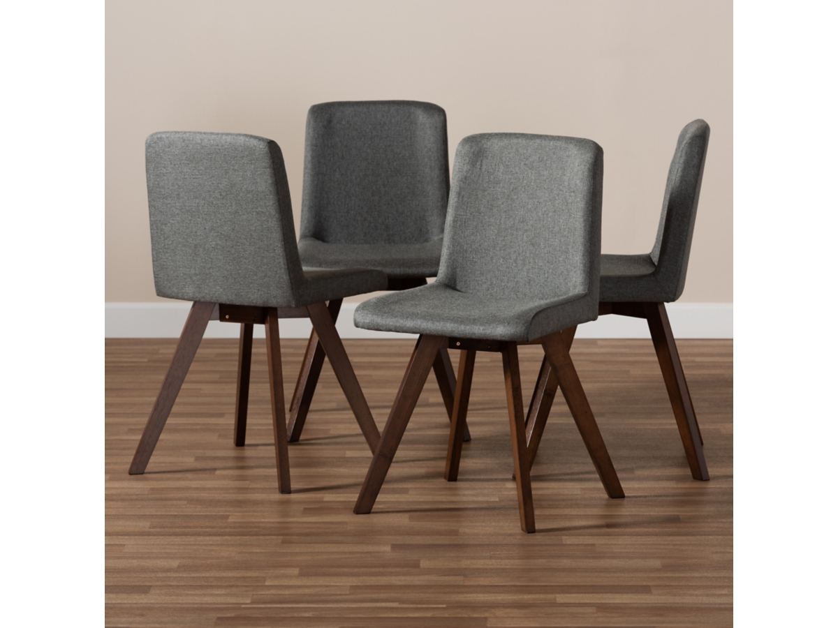 Baxton Studio Pernille Dining Chairs Set of 4