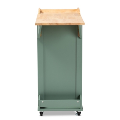 Dorthy Coastal and Farmhouse Kitchen Storage Cart - Thumbnail 5