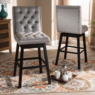 Baxton Studio Gregory Bar Stool (Set of 2) | Ashley