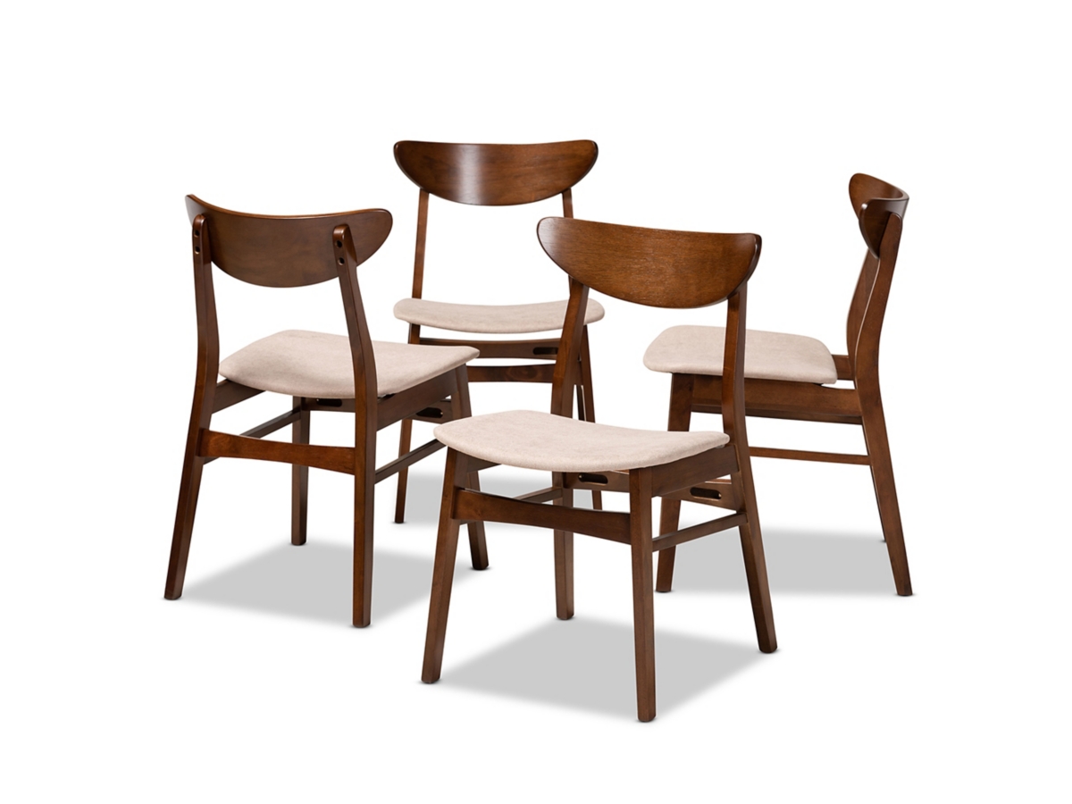 Baxton Studio Parlin Dining Chairs Set of 4