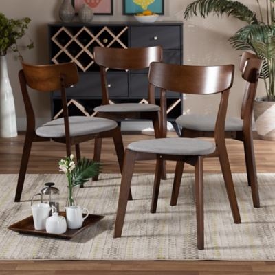 Baxton Studio Iora Dining Chairs Set of 4 Ashley