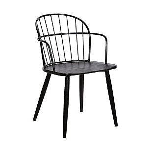 Bradley Bradley Dining Accent Chair, Black, large