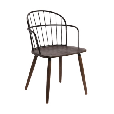 Bradley Bradley Dining Accent Chair, Walnut, large