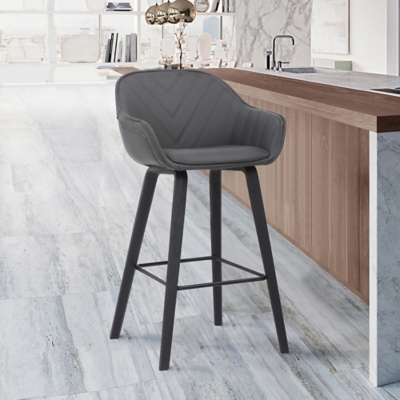 Crimson Counter Height Bar Stool, Gray