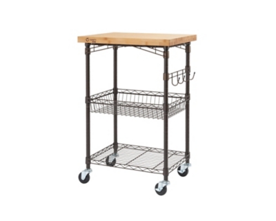 kitchen table cart bamboo